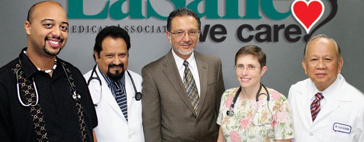 “We are honored to have more Doctors to help serve the thousands of patients who have placed their trust in our network of primary physicians and healthcare professionals in California,” said Dr. Albert Arteaga founder and Chief Executive officer of LaSalle Medical Associates, Inc. Left to Right: Dr. Joseph V. Selvarj, Dr. Albert Arteaga, Dr. Cheryl Emoto, and Dr. Felix A. Albano.