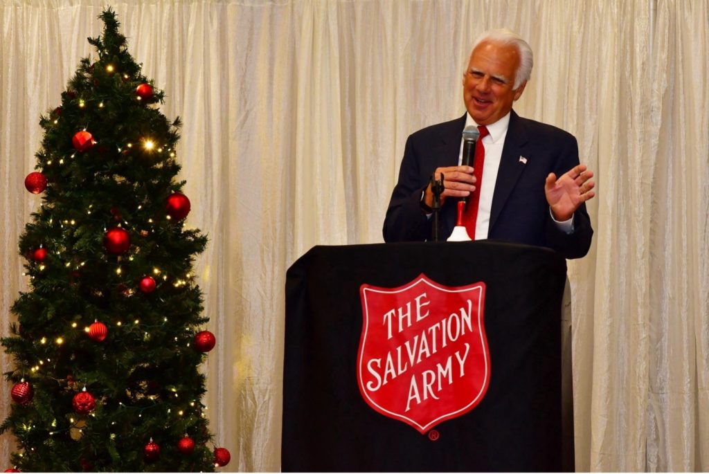 Photo caption: Stater Bros. Markets CEO Pete Van Helden delivered the keynote address at The Salvation Army 2023 Red Kettle Kickoff.